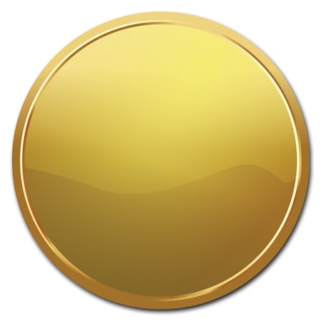 Signmission Gold Circle Corrugated Plastic Sign C-12-CIR-Gold